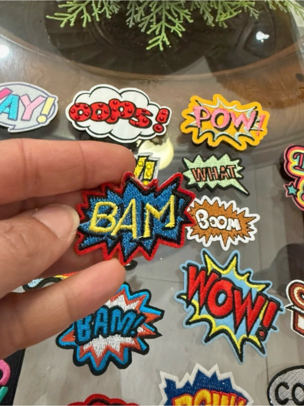 Patch -Embroidered Comic Word Patch Set - Multicolor - Picture 5 of 5